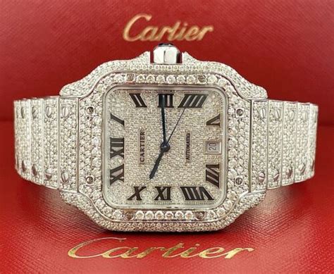 iced out cartier love bracelet|iced out watch real diamonds.